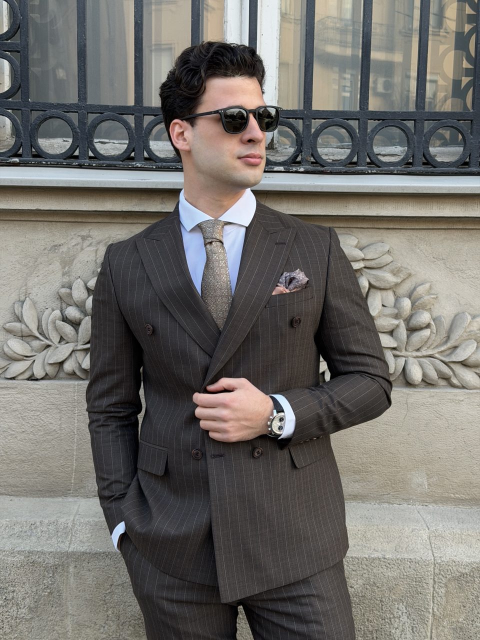 Coffee Double Breasted Odelo