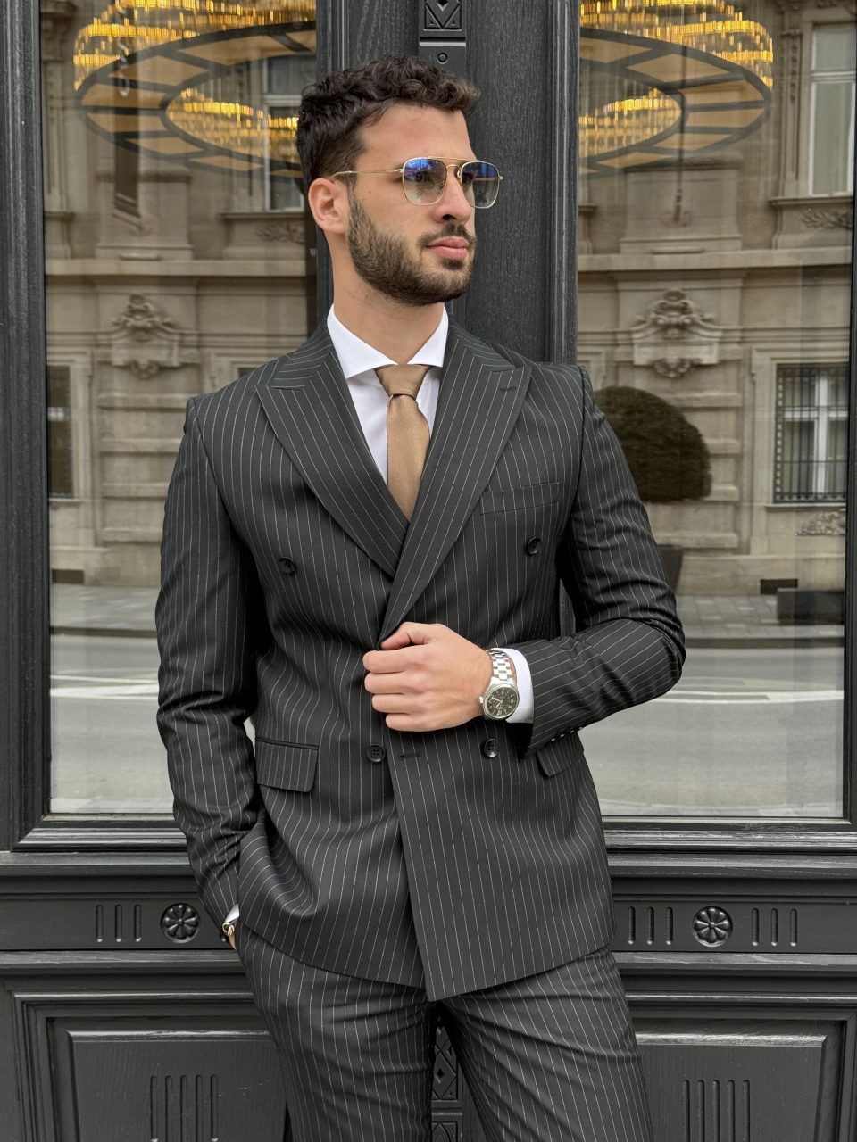 Black Double Breasted Odelo